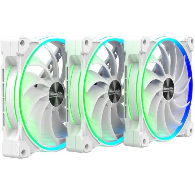 12. Alpenföhn Wing Boost 3 ARGB 140mm High Speed - white fan, 3 pcs.