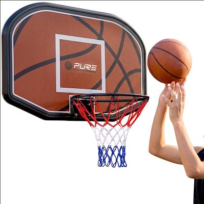 9. BASKETBALL BACKBOARD 110x73x3CM RIM 45CM PURE 2 IMPROVE