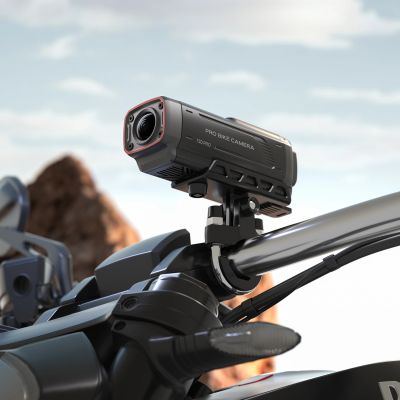 6. AKEEYO 730Pro 4K Handlebar Video Recorder Sports Camera for Bikes and Motorcycles - Black