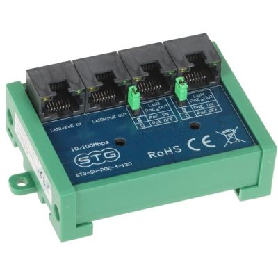 POE SWITCH / EXTENDER STG-SW-POE-4-120 3-PORT + 1X UPLINK STG