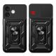9. Hybrid Armor Camshield iPhone 16 Armored Case with Camera Cover and Stand - Black