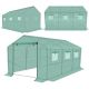 GREENHOUSE GARDEN TUNNEL 200x350x200CM PE GREEN STEEL STRUCTURE