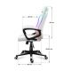 8. Huzaro Force 2.5 RGB WHITE MESH Gaming Chair
