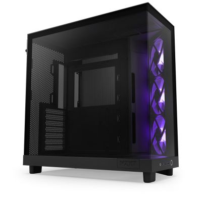 17. NZXT H6 FLOW RGB MIDI TOWER COMPUTER CASE WITH WINDOW BLACK