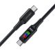 4. Acefast C7-03 USB-C USB-C 100W 1.2m cable with display - black