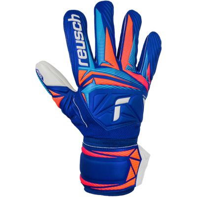 2. Reusch Attrakt Grip goalkeeper gloves blue 5670815 4126