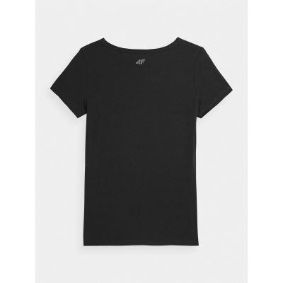 5. Women's regular plain T-shirt 4F 4FMM00TTSHF731-20S