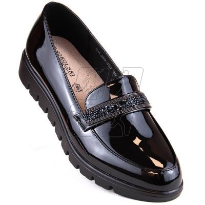 11. Comfortable patent slip-on shoes T.Sokolski W SCA62, black