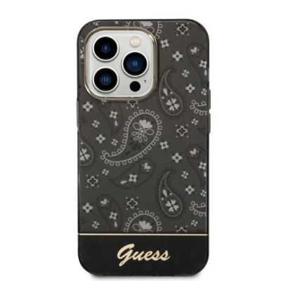 Guess Bandana Paisley Case for iPhone 14 Pro Max 6.7" - Black