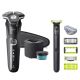 6. Philips SHAVER Series 5000 S5898/79 Rotary Shaver Trimmer Chrome