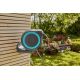 4. Gardena 18610-20 Garden Hose Reel Wall-Mounted Automatic Hose Cart Gray, Turquoise