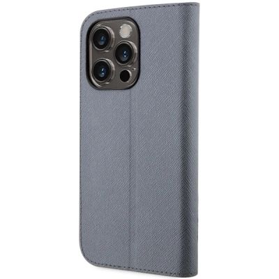 2. Karl Lagerfeld KLBKP14LSANKCPG iPhone 14 Pro 6.1" bookcase silver/silver Saffiano Karl & Choupette