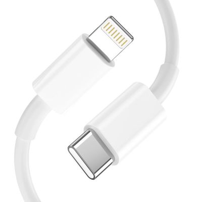 4. Tech-Protect C20W USB-C PD 20W / USB-A QC 3.0 Charger with USB-C / Lightning Cable - White