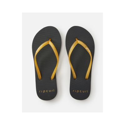 2. RIP CURL Glitter Flip-Flops – black/gold
