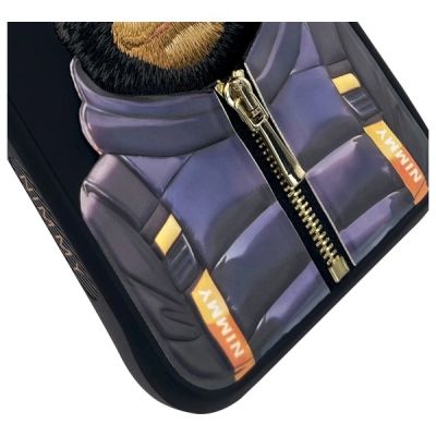 5. Nimmy Cool&Cute 2.0 Monkey Case for iPhone 15 Pro - Black