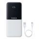 7. Baseus Lipow 10000mAh 22.5W Powerbank with two built-in cables (with Baseus Simple USB-A - USB-C 3A 20cm cable) - white