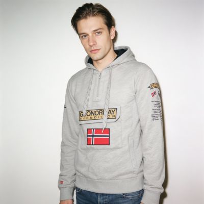 8. Geographical Norway Gymclass EO DB 100 M sweatshirt WU6620H/GNO-Blended Gray