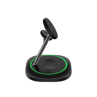 5. Tech-Protect QI15W-A46 3in1 Magnetic MagSafe Inductive Charger - Black