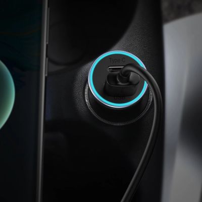 11. Baseus Golden Contactor Pro fast car charger USB Type C / USB 40 W Power Delivery 3.0 Quick Charge 4+ SCP FCP AFC + USB Type C cable - Lightning gray (TZCCJD-B0G)