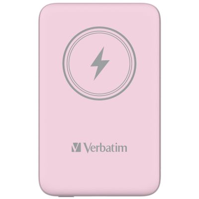 3. Verbatim Charge 'n' Go Lithium Polymer (LiPo) 10000 mAh Wireless Charging Pink