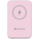 3. Verbatim Charge 'n' Go Lithium Polymer (LiPo) 10000 mAh Wireless Charging Pink