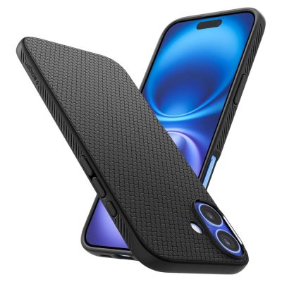 9. Spigen Liquid Air Case for iPhone 16 Plus - Black