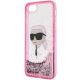 6. Karl Lagerfeld KLHCI8LNKHCP iPhone 7/8/ SE 2020/2022 pink/pink hardcase Glitter Karl Head