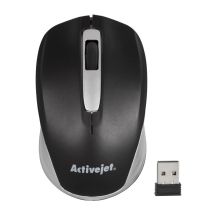 Activejet AMY-313 Wireless USB Mouse (optical; 1200 DPI; black and gray)