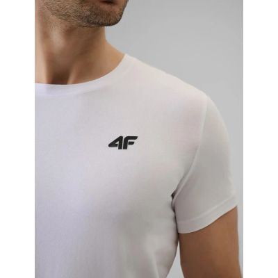 3. Men's plain cotton T-shirt 4F 4FWMM00TTSHM3340-10S