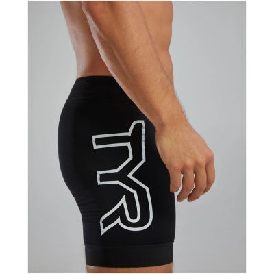 TYR Men's Shorts Large Logo 6.5 36