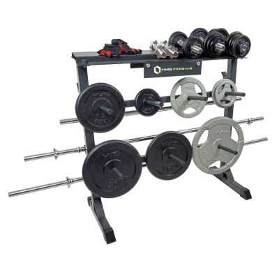 6. HMS STR12 Premium Plate and Dumbbell Stand