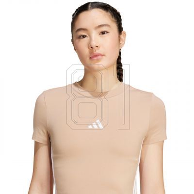 4. adidas Essentials 3-Stripes Slim Baby W T-shirt JX7588