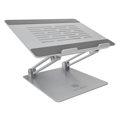 3. ICY BOX IB-NH300 Laptop Stand Silver Aluminum Silicone 43.2 cm (17") 3 kg 15 cm
