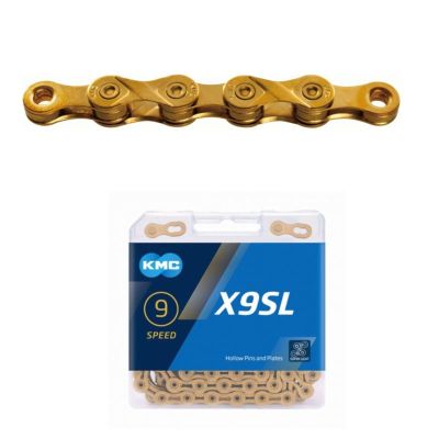 KMC Chain X9 114 Links Gold Box