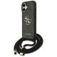 2. Guess 4G Big Logo Cord Stap Crossbody Case for iPhone 17 - Black