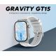 2. GRAVITY GT15-11 Women's Smartwatch Navy Blue Silicone Strap + Gold Bracelet