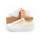 19. Lee Cooper women's lace sneakers beige platform