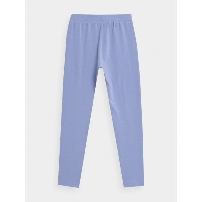 7. Girls' elastic cotton leggings 4F Junior