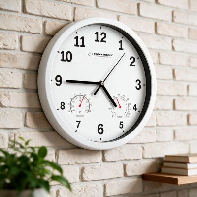 8. Esperanza LYON EHC016W wall clock (white)