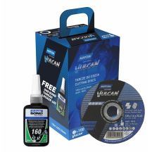 NORTON SHIELD.VULCAN 125 x 1.6 /100 pcs.+ ONE BOND GLUE