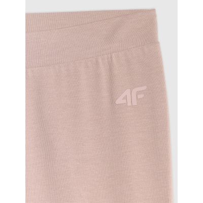 5. Girls' knitted leggings 4F 4FJRAW25TTIGF291-83S
