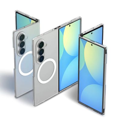 4. Spigen AirSkin MagFit Case for Samsung Galaxy Z Fold 8 Ultra - Clear and White