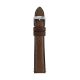 Zeppelin dark brown leather strap, 20 mm