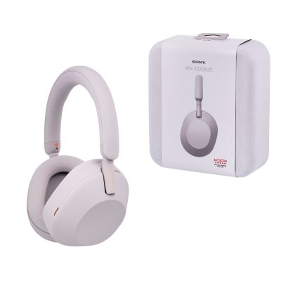 14. Sony WH-1000XM5 on-ear bluetooth headphones silver