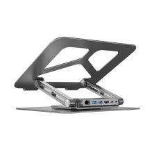 UNITEK LAPTOP STAND + HUB USB-C HDMI 4K PD