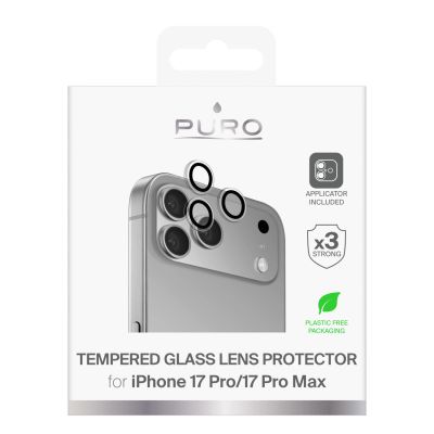2. Puro Individual tempered glass lenses for iPhone 17 Pro / iPhone 17 Pro Max