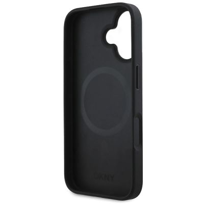 7. DKNY Checkered Pattern Magsafe iPhone 16 Case - Black