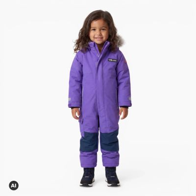 3. Trollkids Kids' Kirkenes Snowsuit wisteria purple/mystic blue (387-180)