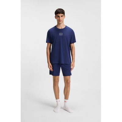 4. Hugo Loungewear Laze AZZURRO Men's Sleep Shirt (50525236-409)