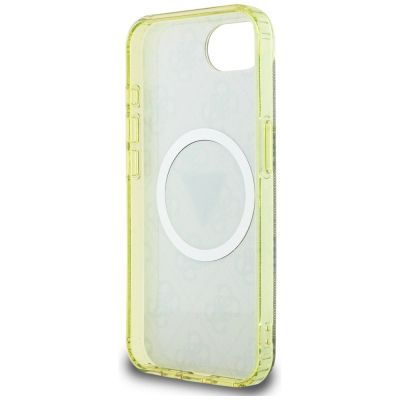 7. Guess IML Metal Glitter 4G Circle Triangle MagSafe case for iPhone 16e - brown